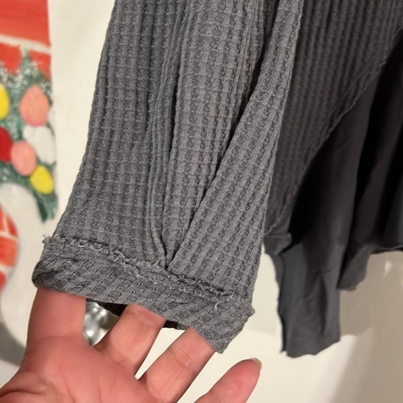 We the Free gray asymmetrical top - Picture 7 of 13